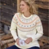 Women's Ecru Knitted Sweater