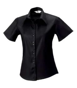 Russell Collection Ladies/Womens Short Sleeve Ultimate Non-Iron Shirt (Black) -Featured Women's Clothing Stores 8BD478D02BA3084DEF7E69FE2A6382B3E107AA2C290115AD93EBE9AABCD7361E