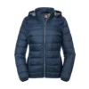 Russell Womens/Ladies Hooded Nano Padded Jacket (French Navy)