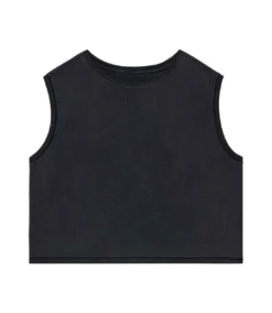 Native Spirit Womens/Ladies Faded Cropped Tank Top (Cool Grey)