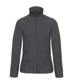 B&C Collection Womens/Ladies ID 501 Microfleece Jacket (Dark Grey)