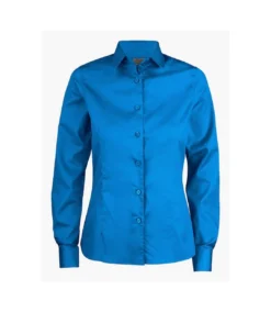 Printer RED Womens/Ladies Point Formal Shirt (Ocean Blue)