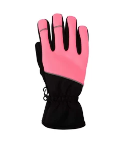 Mountain Warehouse Womens/Ladies Swift Water Resistant Cycling Gloves (Pink/Black)