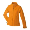 James And Nicholson Womens/Ladies Bonded Fleece Jacket (Orange/Carbon Gray)