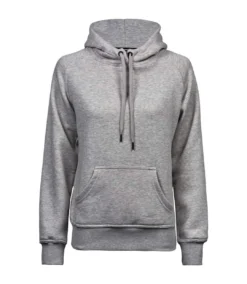 Tee Jays Womens/Ladies Hooded Sweatshirt (Heather Grey)