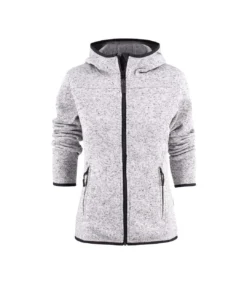 James Harvest Womens/Ladies Santa Ana Fleece Jacket (Grey Melange)