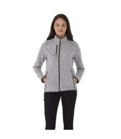 Elevate Womens/Ladies Tremblant Knit Jacket (Heather Gray) -Featured Women's Clothing Stores 97684484F732825B1CF0EE6E890BDAE3E540DC6A3051A53F2904D5A3902C7139