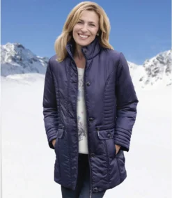Women's Blue Puffer Jacket