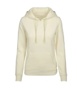 Build Your Brand Womens Heavy Hoody/Sweatshirt (Soft Yellow)