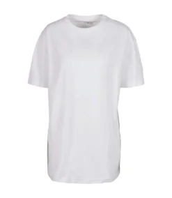 Build Your Brand Womens/Ladies Boyfriend Oversized T-Shirt (White)