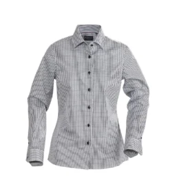 James Harvest Womens/Ladies Tribeca Checked Formal Shirt (Black)