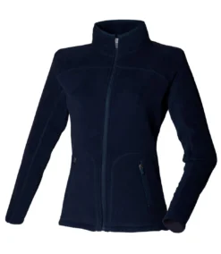 Skinni Fit Ladies/Womens Lightweight Anti Pill Microfleece Jacket (Navy)