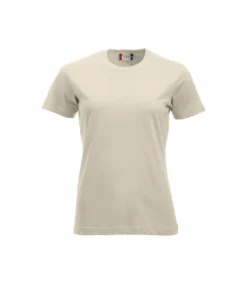 Clique Womens/Ladies New Classic T-Shirt (Light Khaki)