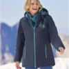 Women's Navy Parka - Water-Repellent