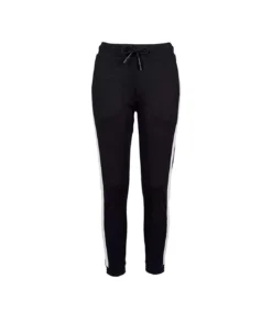 Build Your Brand Womens/Ladies Jogging Bottoms (Black/White)