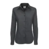 B&C Womens/Ladies Sharp Twill Long Sleeve Shirt (Dark Gray)