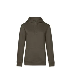 B&C Womens/Ladies Queen Hoodie (Khaki Green)