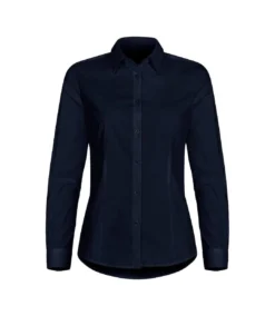 Clique Womens/Ladies Stretch Formal Shirt (Dark Navy)