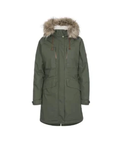 Trespass Womens/Ladies Faithful Waterproof Jacket (Basil)