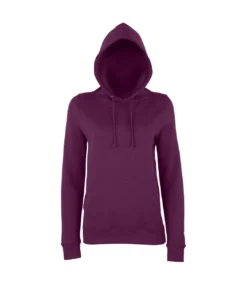 AWDis Just Hoods Womens/Ladies Girlie College Pullover Hoodie (Plum)