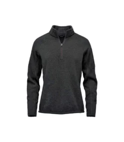 Stormtech Womens/Ladies Avalanche Pure Earth Quarter Zip Pullover (Black Heather)