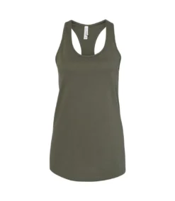 Bella + Canvas Womens/Ladies Jersey Racerback Tank Top (Military Green)