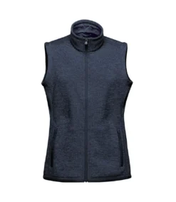Stormtech Womens/Ladies Avalante Knitted Heather Full Zip Vest (Navy)