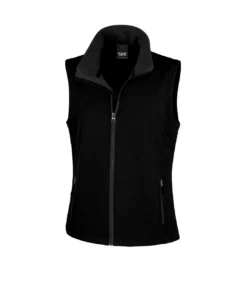 Result Core Womens/Ladies Printable Softshell Bodywarmer (Black / Black)