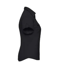 Russell Collection Womens/Ladies Short / Roll-Sleeve Work Shirt (Black) -Featured Women's Clothing Stores C54CF7234248E24EDC3B5C4D55AEE1C0A2EEDD044675DF7BF634753FBD879B07