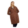 Dorothy Perkins Womens/Ladies Padded Longline Parka (Chocolate)