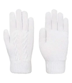 Trespass Womens/Ladies Ottilie Knitted Gloves (Pale Grey)