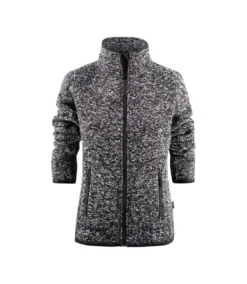 James Harvest Womens/Ladies Rich Hill Melange Fleece Jacket (Anthracite)