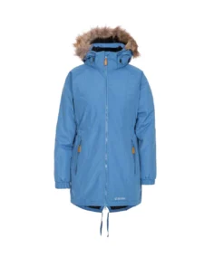 Trespass Womens/Ladies Celebrity Insulated Longer Length Parka Jacket (Denim Blue)