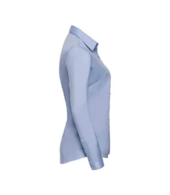 Russell Collection Womens/Ladies Herringbone Long-Sleeved Formal Shirt (Light Blue) -Featured Women's Clothing Stores D1A7619F0CE851D165D5C819440F2F16FC7329FF99C93F021D1F5EDDD9685C98