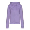 Awdis Womens/Ladies College Zoodie Hoodie (Digital Lavender)