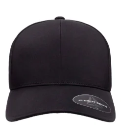 Yupoong Flexfit Unisex Delta Waterproof Cap (Pack Of 2) (Black)