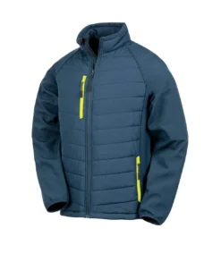 Result Womens/Ladies Compass Soft Shell Jacket (Navy/Yellow)