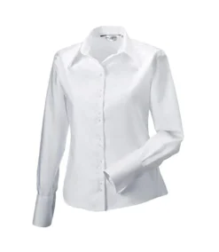 Russell Collection Ladies/Womens Long Sleeve Ultimate Non-Iron Shirt (White) -Featured Women's Clothing Stores E81B9A102DCFBD90C1FE0DBC9D145CE8D0A22D158BCA157A8419E2C4B60D531F
