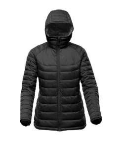Stormtech Womens/Ladies Stavanger Thermal Padded Jacket (Black/Graphite)