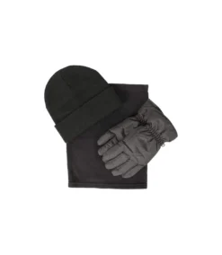 Mountain Warehouse Womens/Ladies Hat Gloves And Scarf Set (Black) (S)