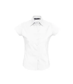 SOLS Womens/Ladies Excess Short Sleeve Fitted Work Shirt (Medium Burgundy)