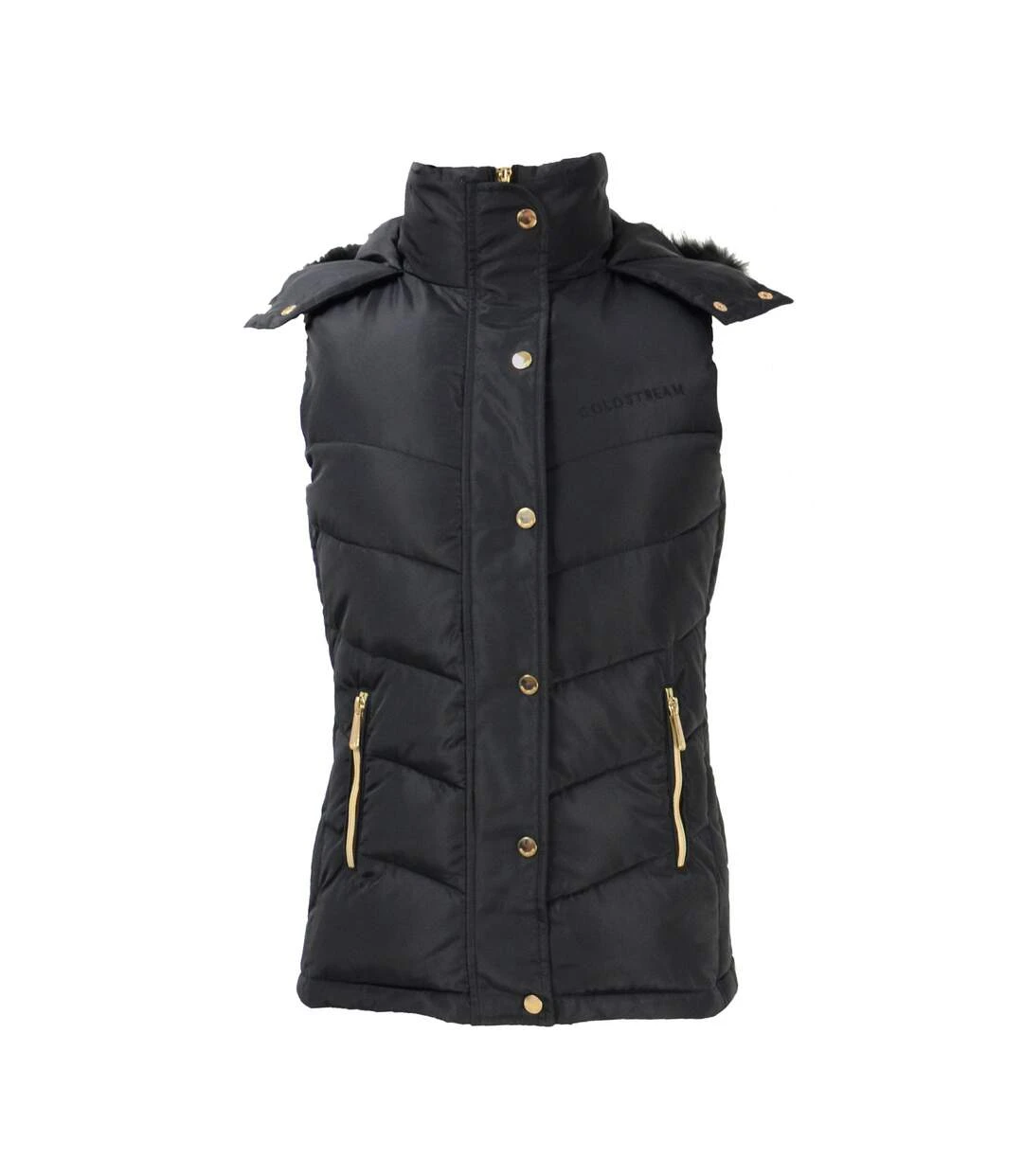 Coldstream Womens/Ladies Leitholm Quilted Gilet (Black) 1 Coldstream Womens/Ladies Leitholm Quilted Gilet (Black)