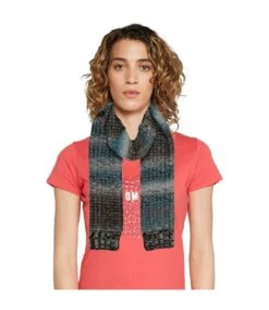 Regatta Womens/Ladies Frosty Knitted Scarf (Teal/Black) (One Size) -Featured Women's Clothing Stores F542F25C0E51E194DEEDB60EE26D36E86AA34D3B239D98A1FB6E7BDC342689AB