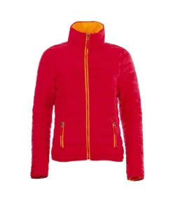 SOLS Womens/Ladies Ride Padded Water Repellent Jacket (Red)