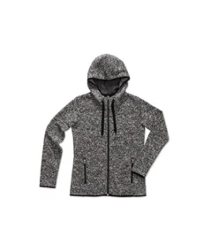 Stedman Womens/Ladies Active Knitted Fleece (Dk Gray Melange)