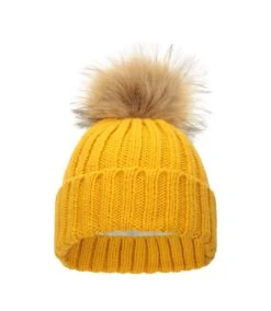 Mountain Warehouse Womens/Ladies Geneva Borg Lined Beanie (Yellow)