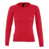 SOLS Womens/Ladies Galaxy V Neck Sweater (Red)