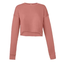 Women´s Cropped Crew Fleece (fast Fashion) (Mauve)