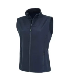 Result Genuine Recycled Womens/Ladies Softshell Printable Body Warmer (Navy)
