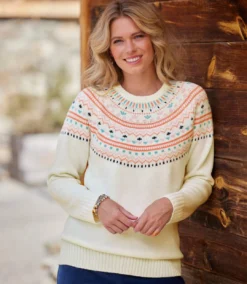 Women's Ecru Knitted Sweater -Featured Women's Clothing Stores a2af9e1ca5bcdd95b123d18d3260625e